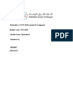 Hydraulics 2 (CIVL 0018) - Spring-20-Assignment Module Code: CIVL 0018 Module Name: Hydraulics2 Submitter by