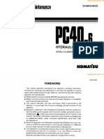 Komatsu pc40-6 Operation Maintenance Manual PDF