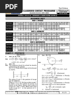 Classroom Contact Programme: Answer Key