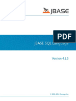 jBASE SQL Language: © 2006, 2016 Zumasys, Inc