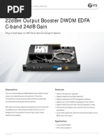 22dbm Output Booster DWDM Edfa C Band 24db Gain PDF