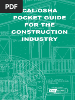 Cal/Osha Pocket Guide For The Construction Industry