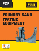 Foundry Sand Testing Equipment: Catalogue No. 800