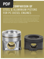 Steel & Aluminium Pistons For PC Diesel Engines: System Comparison of