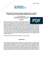 High Quality CRA Solutions by Electroslag Process For Austenitic Stainle