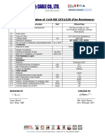 Technical Specification of 1x10 RM 2XY-LSZH (Fire Resistance)