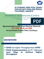 Korelasi Edge Dynamic Abis Pool (Edap) Dengan Kecepatan Data Pada Bss Nokia Pt. Telkomsel Jakarta