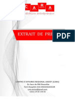 CARA Extrait de Presse Hebdomadaire 25 Au 30 Mai 20 PDF