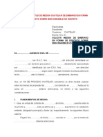 72.modelo de Solicitud de Medida Cautelar de Embargo en Forma de Deposito Sobre Bien Inmueble No