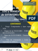 Técnicas de Uso y Manejo Extintores