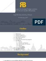 System To Support & Facilitate Foreign Currency Inflows From The Non-Resident Bhutanese