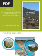 CLASS 2017: Management of Cultural Site For Cultural Landscape Sustenance