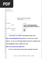 Sample Motion For Change of Venue Under Code of Civil Procedure Section 397 C For California PDF