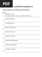 Ejercicios de Condicional Compuesto en Español