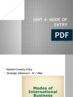 Unit 4-Mode of Entry