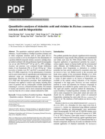 Quantitative Analyses of Ricinoleic Acid and Ricin