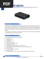 LA-MC2N-G0101: Miniature Full Gigabit 10/100/1000Base-TX To 100/1000Base-FX Media Converter