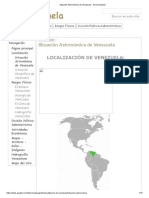 Situación Astronómica de Venezuela - Geovenezuela