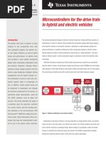 Microcontrollers For The Drive Train in Hybrid and Electric Vehicles