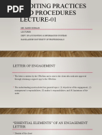 Auditing Practices and Procedures Lecture-01