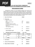 Khadi & Village Industries Commission Project Profile For Gramodyog Rojgar Yojana Papad Manufacturing