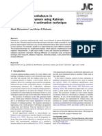 2020 Identification of Unbalance in A Rotor-Bearing System Using Kalman Filter-Based Input Estimation Technique