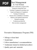 Fleet Management: by Tom Borman