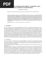 After-Sales Services and Aftermarket Support: A Systematic Review, Theory and Future Research Directions