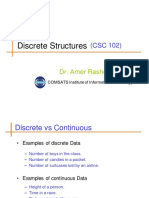 Discrete Structures: Dr. Amer Rasheed