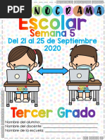 3º Cronograma Escolar Semana 5 21-25 Septiembre Darukel