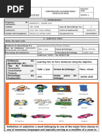 Learning How To Form Sentences Using The Adjective Desempeño, Conocimiento Y/o Producto Taller y Quiz Físico, Virtual