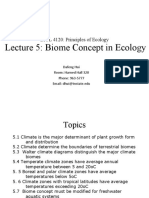 Lecture 5: Biome Concept in Ecology: BIOL 4120: Principles of Ecology