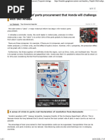 Honda's Two-Wheeled Revolution in Parts Procurement