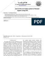 Design and Analysis of The Air Intake System of Ramjet Engine Using CFD