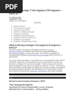 Moving Average Convergence Divergence