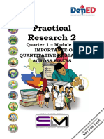 Practical Research 2: Quarter 1 - Module 2: Importance of Quantitative Research Across Fields