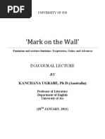 Mark On The Wall - Kanchana Ugbabe