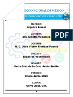 Unidad 4 Espacios Vectoriales PDF