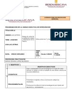 5ta - Unidad Didáctica de Intervención - Categorizacion y Triangulacion