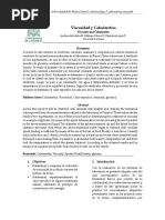 Informe de Viscosidad y Calorimetria PDF