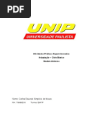 Aps - Unip - Modelo Atômico