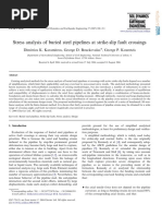 Stress Analysis of Buried Steel Pipelines at Strike-Slip Fault Crossings