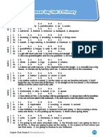 Answer Key Test 3 Primary: English Click Grade 3. Primary Education