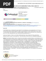 Correo de CAFESALUD EPS SA EN LIQUIDACION - FWD - URGENTE NOTIFICACIÓN AUTO ADMISORIO TUTELA RAD. 2020-113