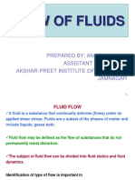 Flow of Fluids: Prepared By: Ankita Yagnik Assistant Professor Akshar-Preet Institute of Pharmacy, Jamnagar