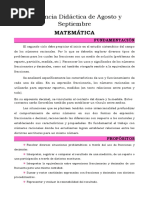 Secuencia Didáctica de Agosto y Septiembre MATEMATICA - 2020