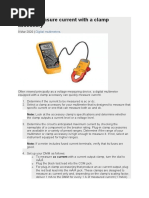 How To Measure Current With A Clamp Accessory