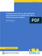 Progresiones de Los Aprendizajes para Favorecer El Desarrollo de La Alfabetización