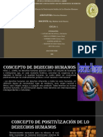 Proceso de Positivización Jurídica de Los Derechos Humanos - Diapositiva PDF