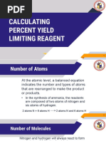 Percent Yield and Lim Reagent